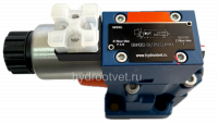 DBW10A2-5X/315YCG24N9K4 - Предохранительный клапан Ду10 с давлением настройки до 315 бар, управление - Y - внешний дренаж с разгрузкой A = закрыт с электроуправлением G24
