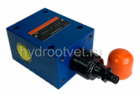 DBDS10G1X/50 - Предохранительный клапан прямого управления Ду10, давление регулировки до 50 бар, тип монтажа - резьбовой, элемент регулировки S = винт