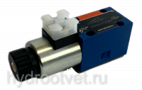 3WE6A61/CG12N9K4 - Гидрораспределитель золотниковый Ду 6 с электроуправлением, схема A (573), электроуправление G12, возврат - пружинный