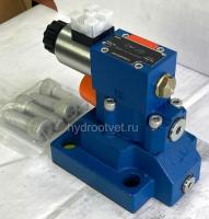 DBW30B2-5X/100CG24N9K4 - Предохранительный клапан Ду32 с давлением настройки до 100 бар, управление - X и Y - внутренние с разгрузкой B = открыт с электроуправлением G24