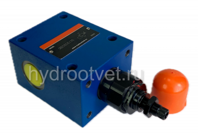 DBDH10G1X/100 - Предохранительный клапан прямого управления Ду10, давление регулировки до 100 бар, тип монтажа - резьбовой, элемент регулировки H = рукоятка