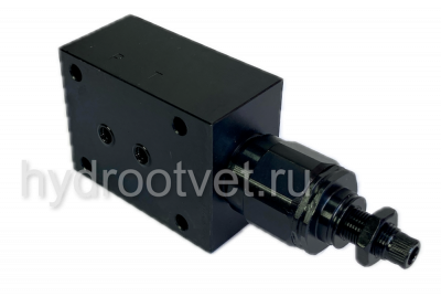 DBDH6P1X/400 - Предохранительный клапан прямого управления Ду6, давление регулировки до 400 бар, тип монтажа - на плиту, элемент регулировки H = рукоятка