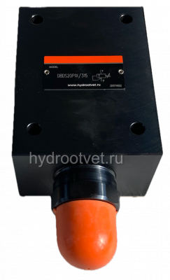 DBDS10P1X/400 - Предохранительный клапан прямого управления Ду10, давление регулировки до 400 бар, тип монтажа - на плиту, элемент регулировки S = винт
